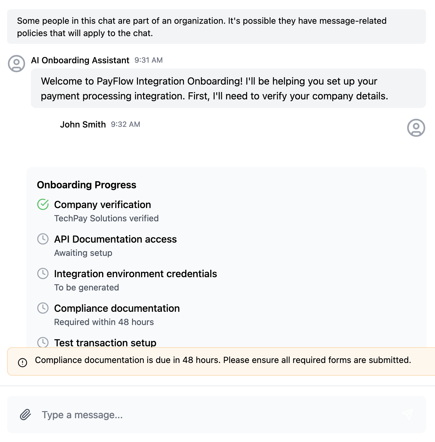 Sample AI-based Client Onboarding integrated in Teams