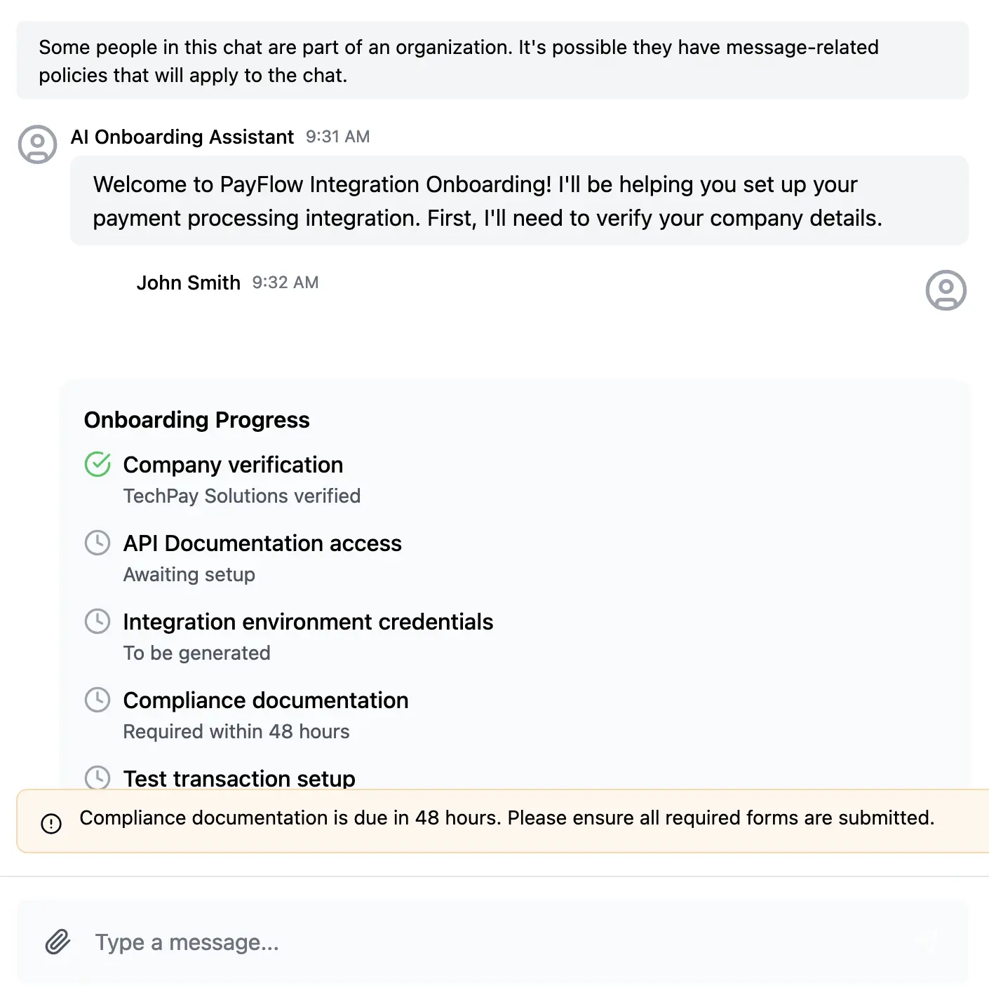 Sample AI-based Client Onboarding integrated in Teams